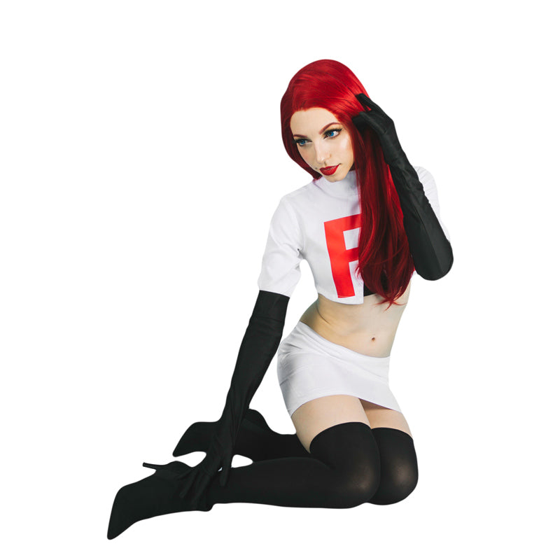 DAZCOS Anime Cosplay Costume Outfit | Includes Top, Vest, Skirt, Gloves & Socks | US Women's Sizes XS-XL