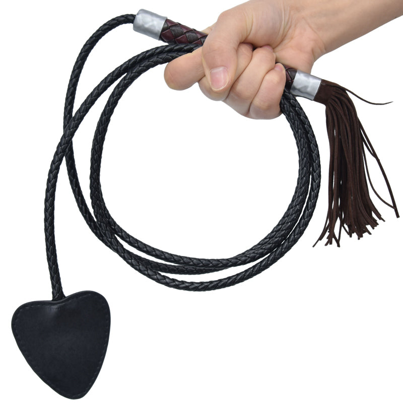 Fouet tissé à la main Anime Cosplay accessoire pour Lucy Costume noir