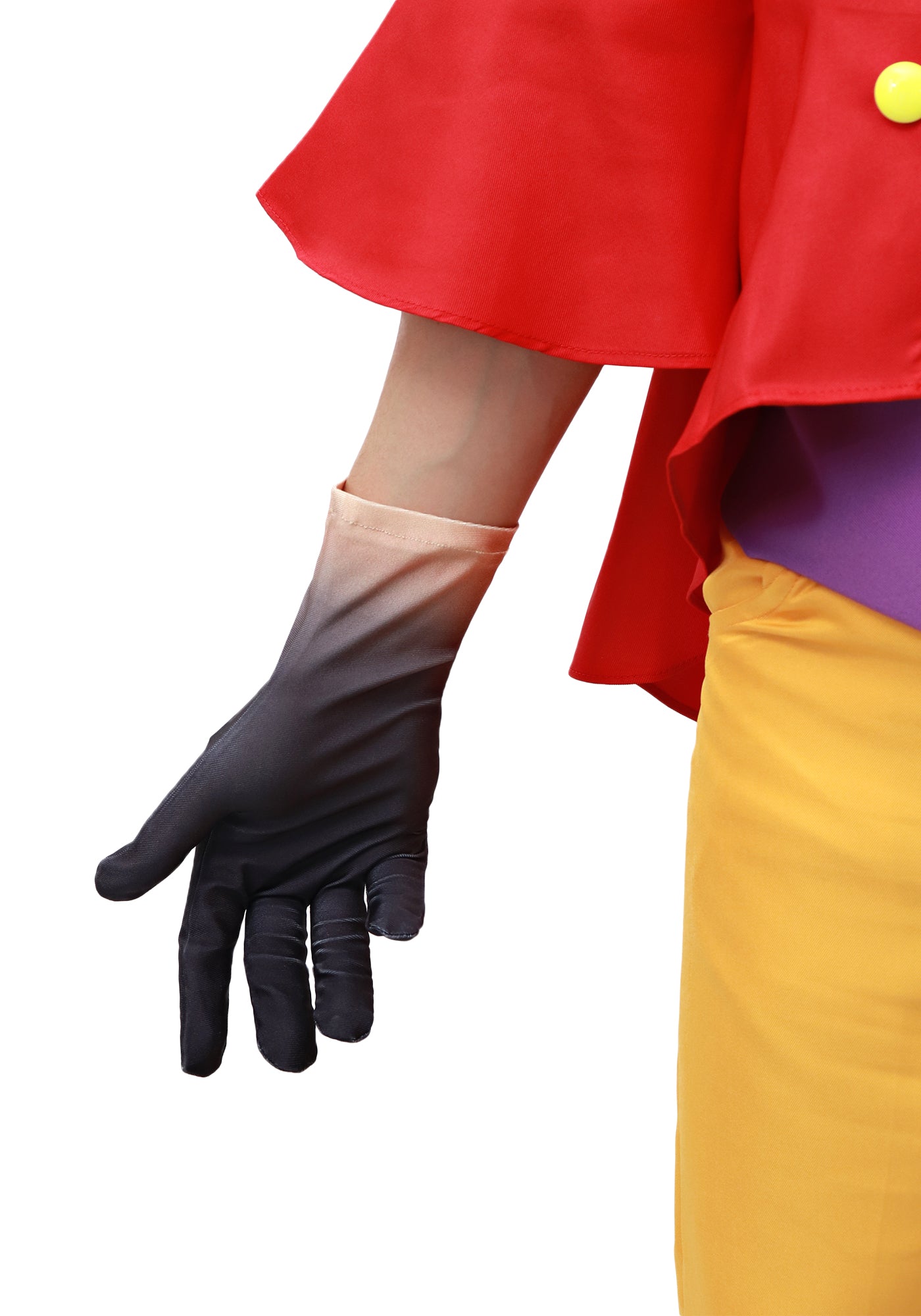 black cosplay gloves