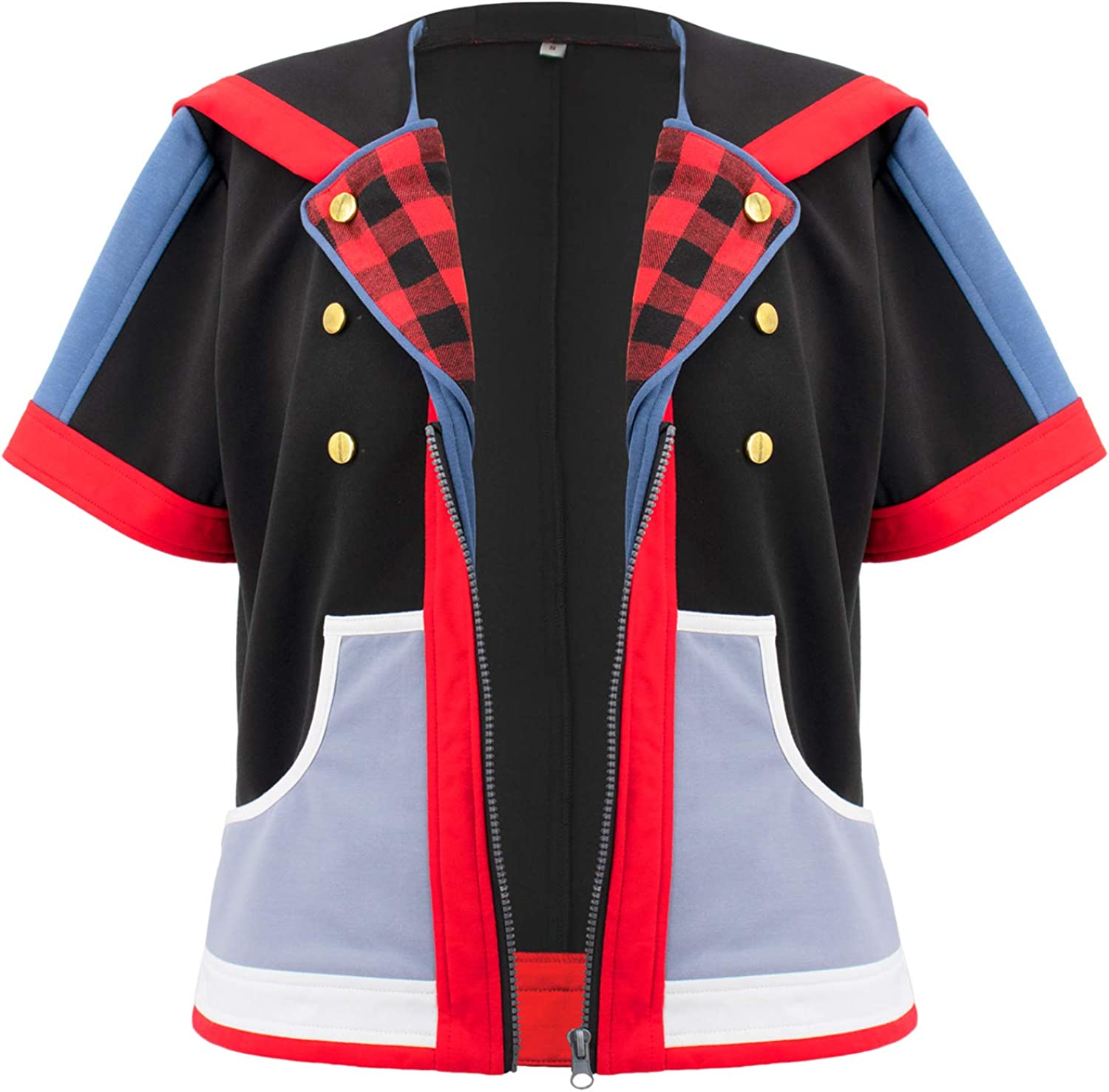 Mens Game KH3 Sora Cosplay Hoodie Jacket Costume