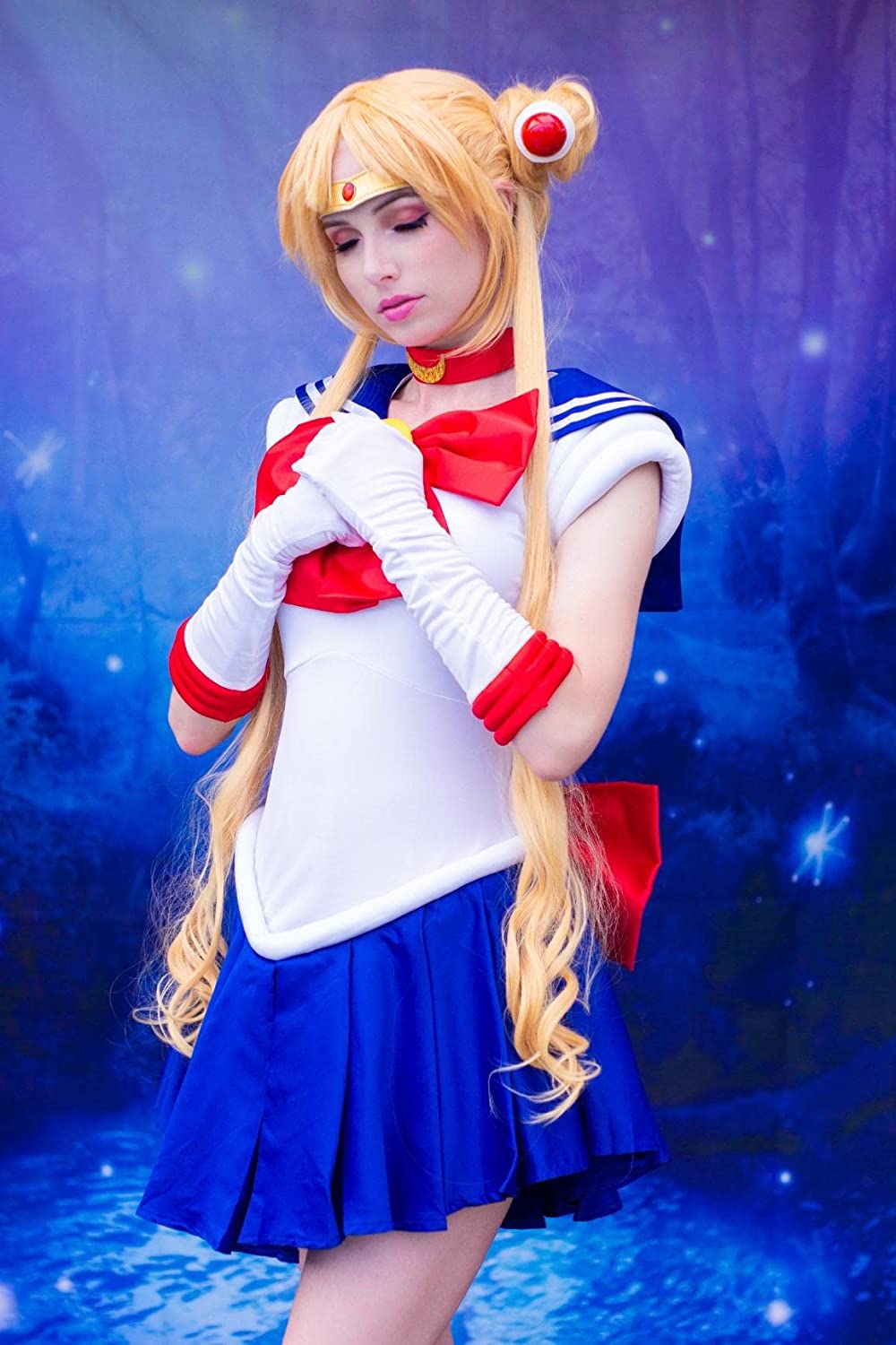 Adulte US Taille Bunny Tsukino Usagi Cosplay Costume Sailor Dress pour Femmes