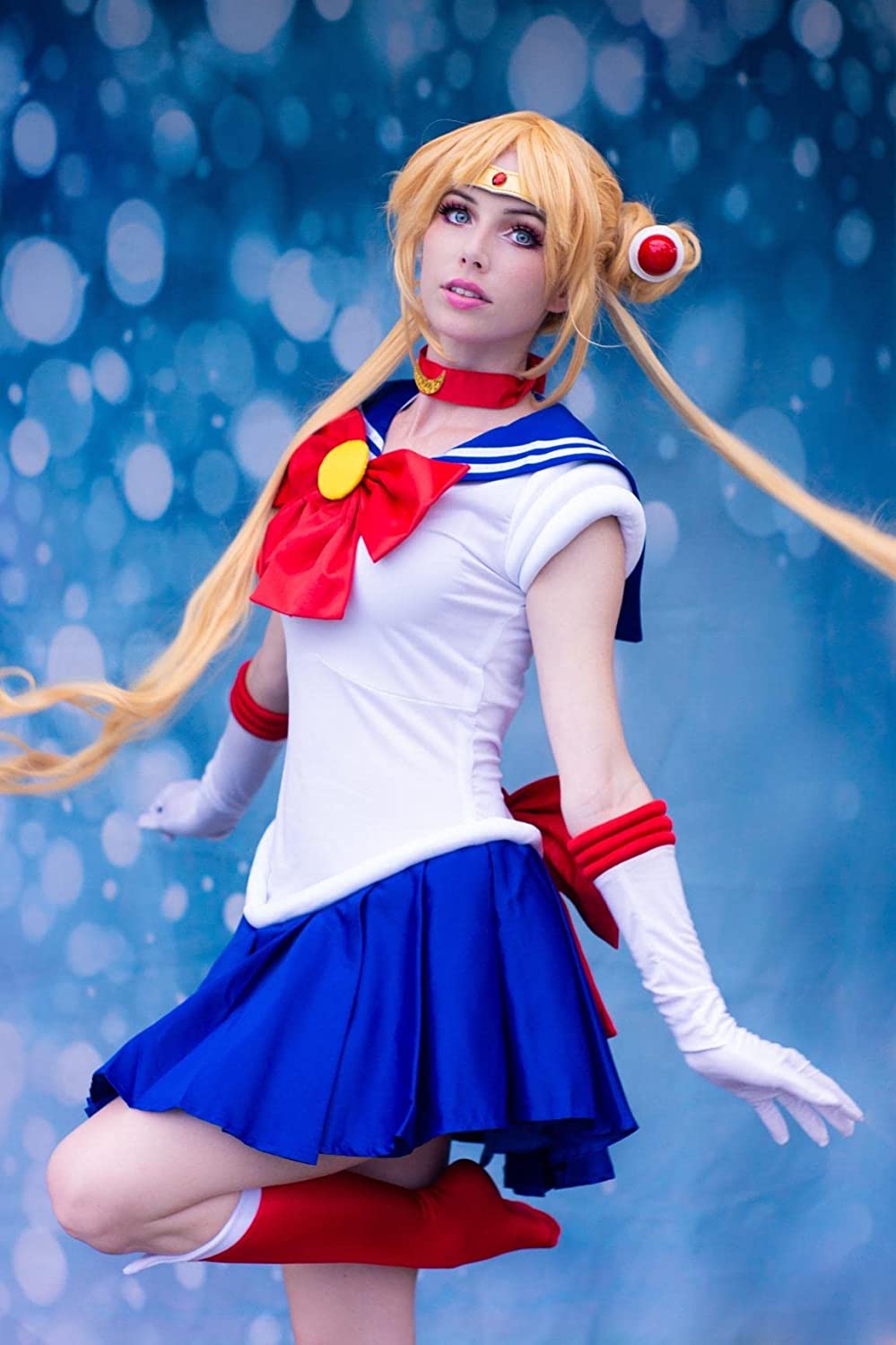 Adulte US Taille Bunny Tsukino Usagi Cosplay Costume Sailor Dress pour Femmes