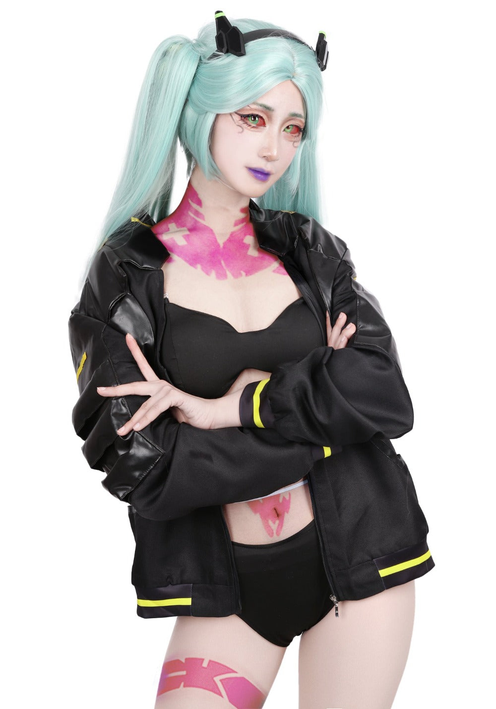 Rebecca Cosplay Outfits Black Coat Halloween Costume