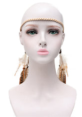Peacock Feather Crown Carnival Headpiece