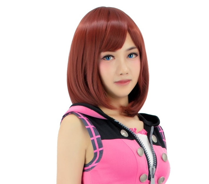 DAZCOS Perruque rouge Kairi pour femme pour costume de cosplay KH3