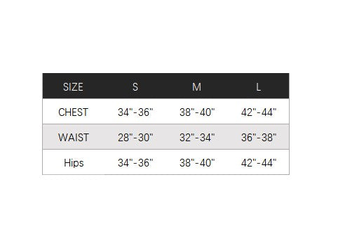 Evans Outfit Size Chart