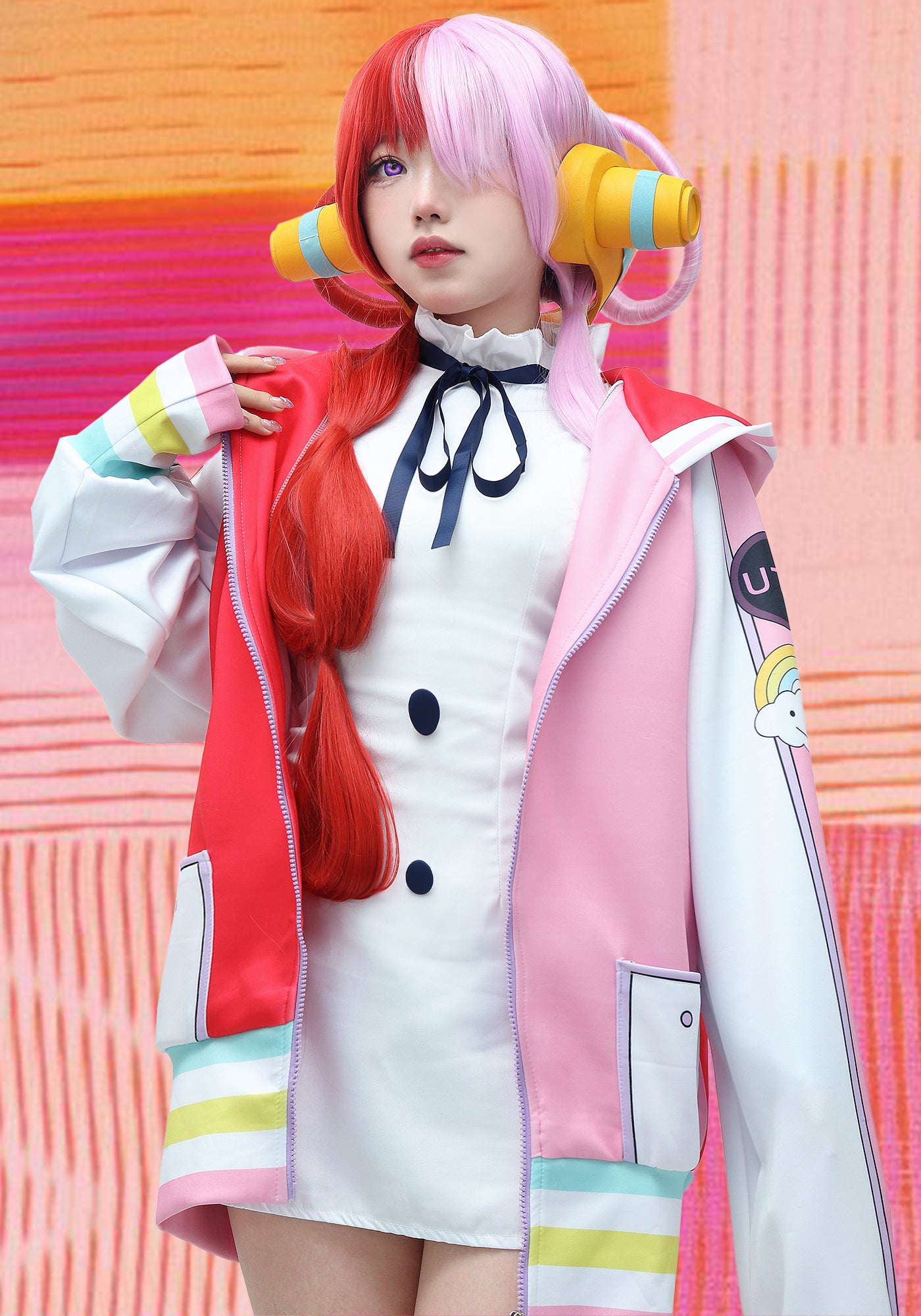 Uta Cosplay Costume Anime Red Shanks&