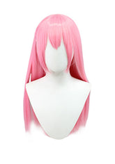 Gotou Hitori Long Straight Pink Cosplay Wig
