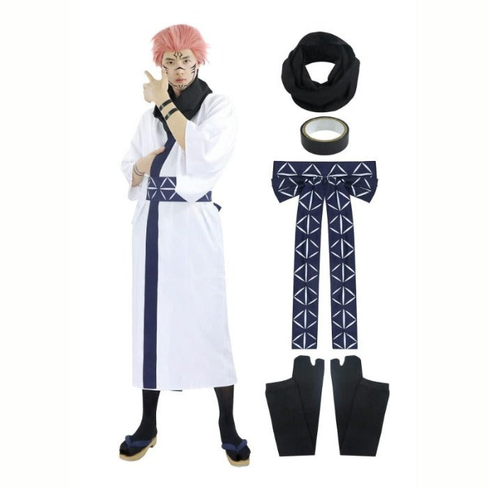 Buy US Size Ryomen Sukuna Costume Kimono Outfit | Dazcos – DAZCOS