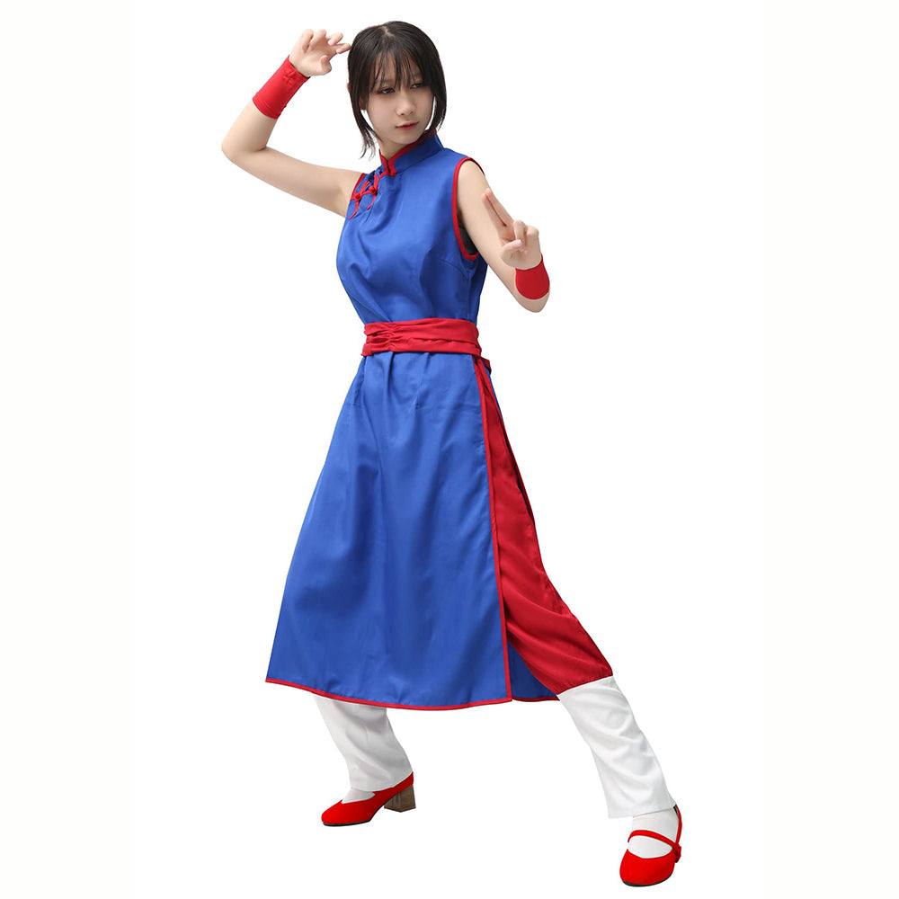 DAZCOS US Size Adult Chi Chi Blue Dress Cosplay Costume