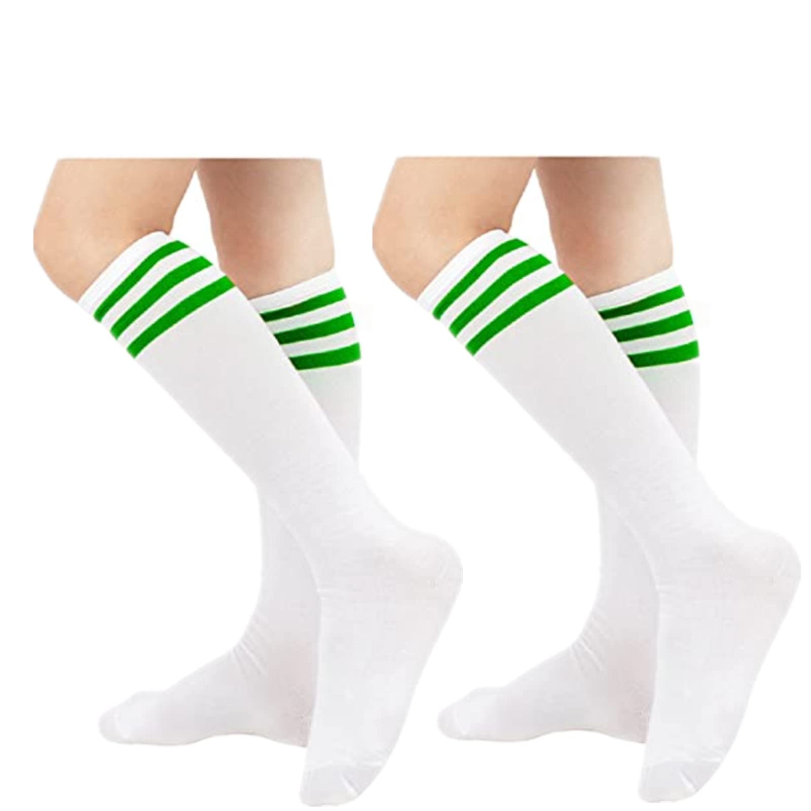 vintage green striped socks