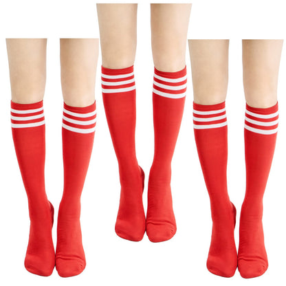 classic red striped socks