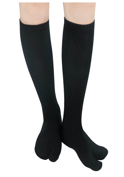 DAZCOS ユニセックス スプリット 足袋 足袋 ビーチサンダル ソックス 伸縮性ウィッキング ブラック