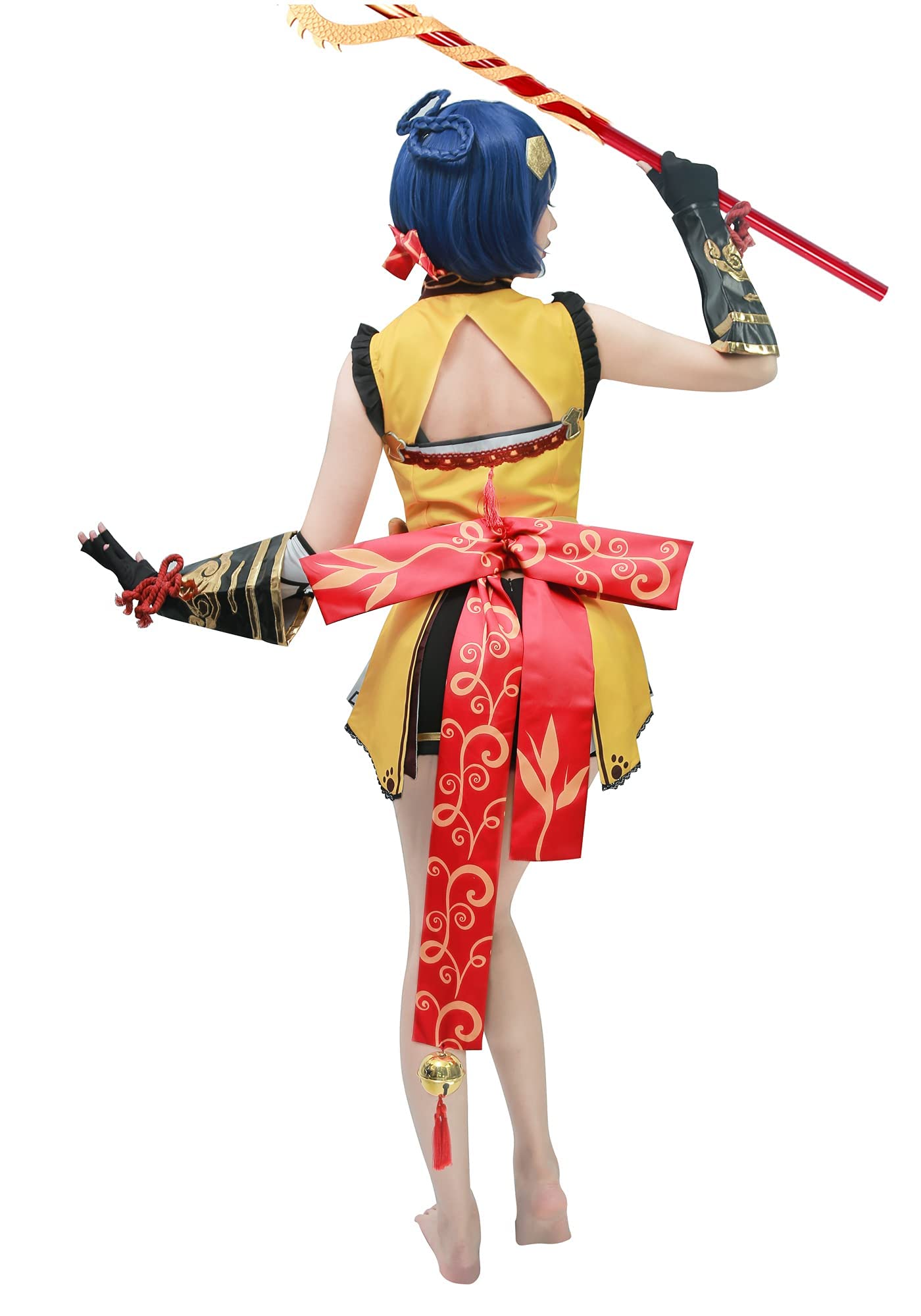 DAZCOS Women Xiangling Cosplay Costume Outfit with Belt and Gloves